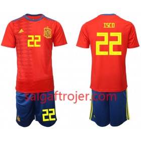 Spanien Fodboldtrøjer ISCO 22 Børn Hjemmebanesæt 2019 Kort ærmer